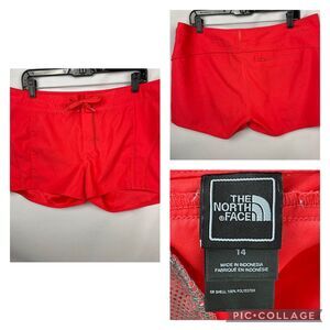 The North Face Women's Boardshort Swimwear Shorts Trunks Coral/red Size 14